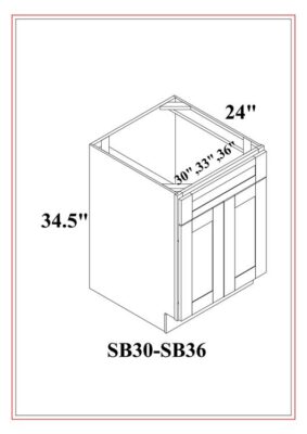 SINK BASES – Shaker Gray