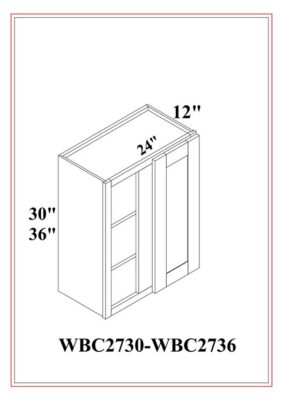 WALL BLIND CABINETS – Shaker Gray