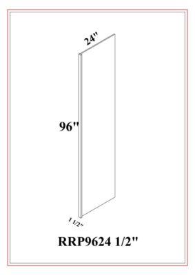 REFRIGERATOR END PANEL – Shaker White