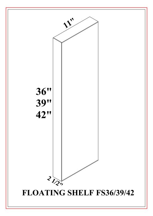 Floating Shelf – Shaker Gray