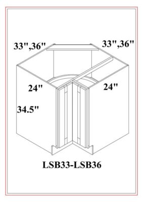 TekCabinet shaker white lazy susan cabinet design with dimensions for kitchen corner storage