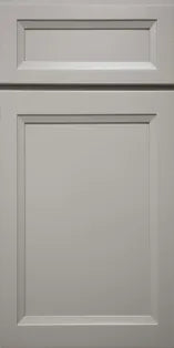 Close-up of Windsor Ashen kitchen cabinets showcasing sleek design and neutral finish