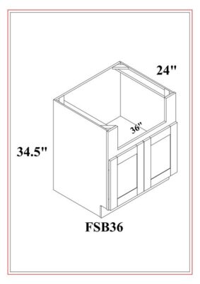 Bases para fregaderos de granja – Gris Shaker