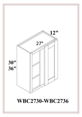 ARMARIOS DE PARED CON PERSIANA – Blanco Shaker