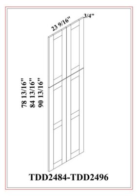 Puerta decorativa alta