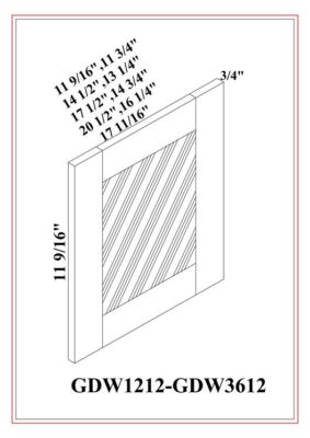 Gabinetes de pared con puertas de vidrio