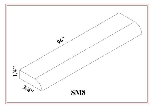 MOLDURA DE TRAZADO SIMPLE – Gris Shaker