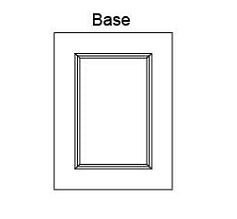 Puerta decorativa de base